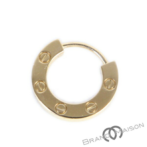 現行　カルティエ　ラブ　シングルピアス　K18YG B8301421 楽天市場】カルティエ Cartier ピアス ラブ シングル B8301421 2