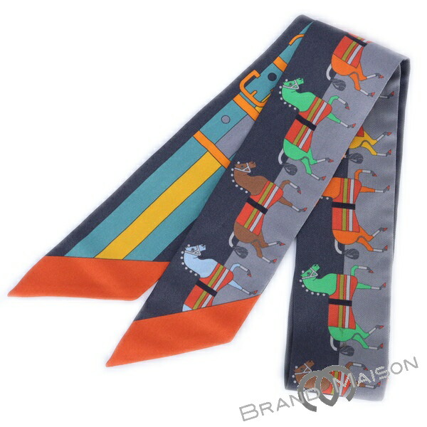 ツイロン　リボンスカーフ　HERMES エルメス 楽天市場】HERMES エルメス ツイロン ツイリー ロングスカーフ リボン