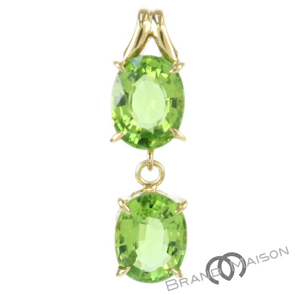 Aランク【ジュエリー】ペリドット ペンダントトップ/K18YG/3.1g/レディース/アクセサリー【中古】|ブランドメゾン