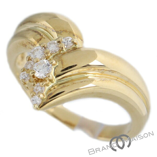 ジュエリー/ダイヤモンドリング/K18YG/11.5号/4.2g/0.16ct/指輪/レディース/アクセサリー【中古】|ブランドメゾン