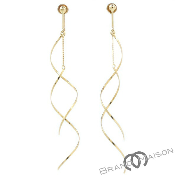 ジュエリー/デザインイヤリング/K18YG/1.6g/レディース/アクセサリー【中古】|ブランドメゾン
