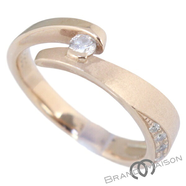 アスプレンディ/ダイヤモンドリング/K18PG/9号/3.0g/0.09ct/指輪/Asplendi/ジュエリー/レディース/アクセサリー【中古】