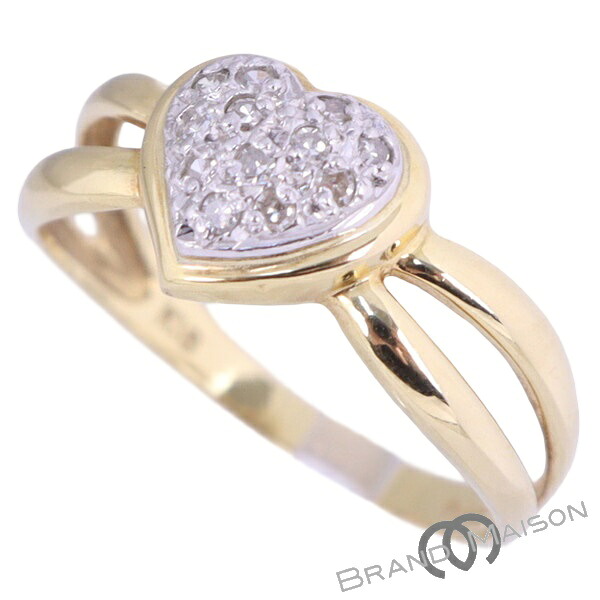 ジュエリー/ダイヤモンドリング/K18YG/Pt900/12号/2.2g/指輪/レディース/アクセサリー【中古】|ブランドメゾン