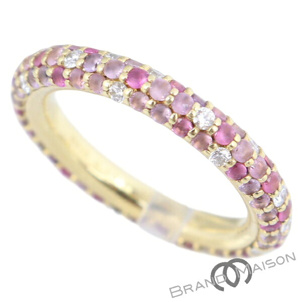 ポンテヴェキオ/エテルノ/サファイアリング/ダイヤモンド/K18YG/9号/4.5g/1.22ct/0.28ct/指輪/レディース/アクセサリー/Ponte Vecchio【中古】｜ブランドメゾン