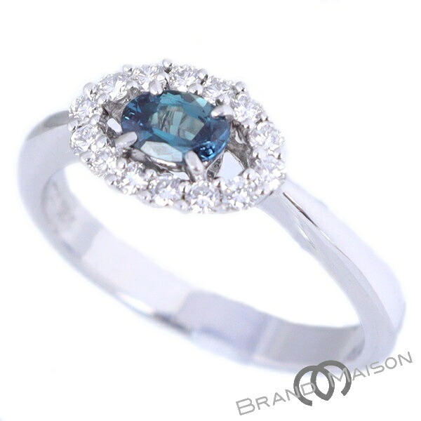 ジュエリー/アレキサンドライトリング/ダイヤモンド/750WG/18K/12号/3.4g/指輪/新品同様/レディース/アクセサリー【中古】|ブランドメゾン