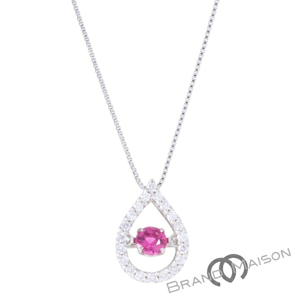 ジュエリー/ルビーネックレス/ダイヤモンド/Pt900/Pt850/45cm/2.3g/0.20ct/0.11ct/レディース/アクセサリー【中古】|ブランドメゾン