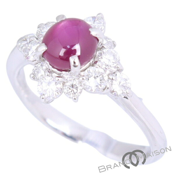 ジュエリー/ルビーリング/Pt900/10号/4.6g/1.31ct/0.64ct/指輪/新品同様/レディース/アクセサリー【中古】｜ブランドメゾン