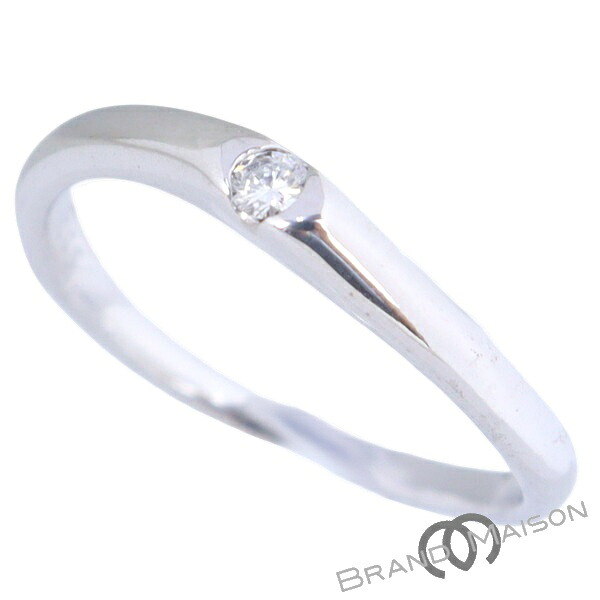 ジュエリー ダイヤモンド リング K18WG 11号 指輪 ダイヤモンド 新品同様 0.05ct 2.4g【中古】|ブランドメゾン