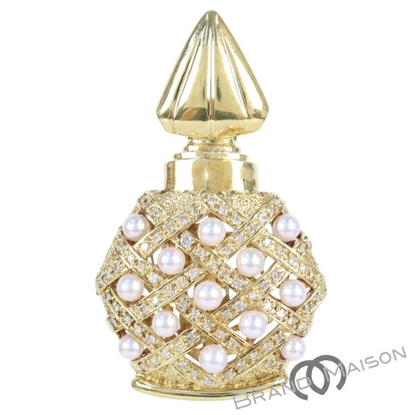 ペンダントトップ ダイヤモンド パール アクセサリー ゴールド K18YG 0.79ct 21.5g　パルファム ジュエリー【中古】｜ブランドメゾン