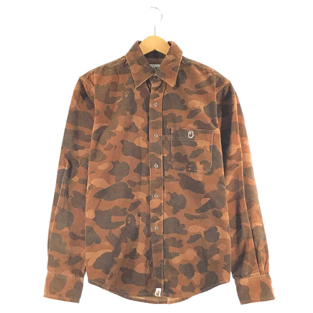 楽天市場】A BATHING APE カモフラ柄シャツ Mサイズ マルチ