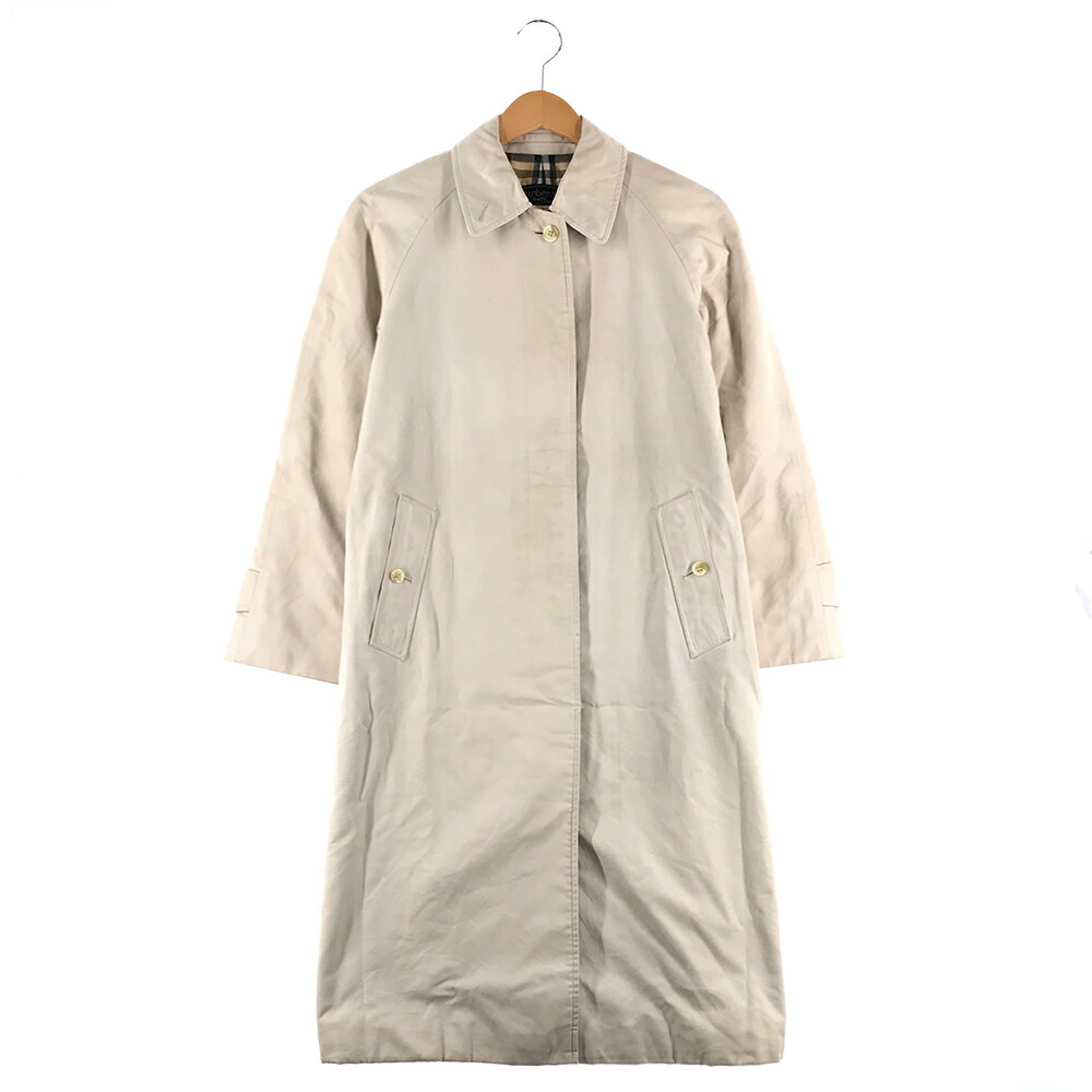 Burberrys ステンカラーコート ベージュ バーバリーズ バルマカーンコート アウター coat 送料無料【中古】k-0751｜ブランドマイスター