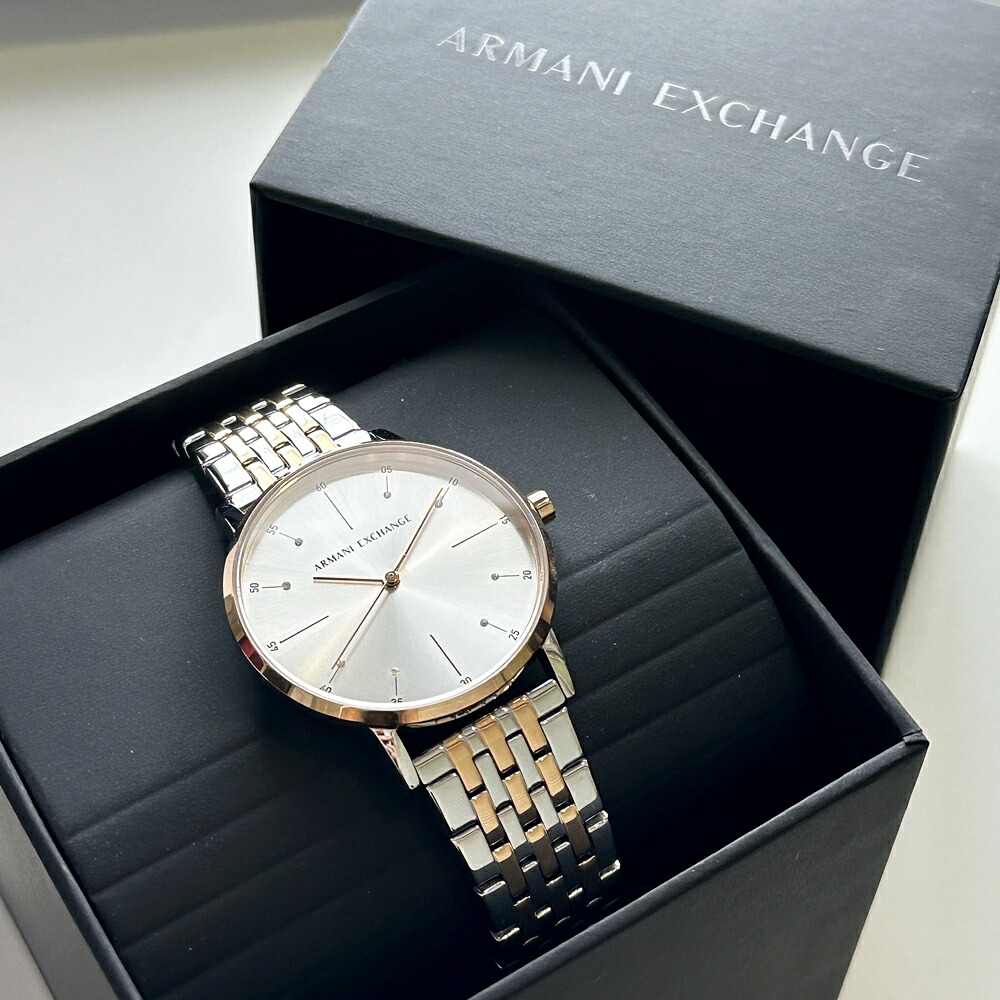 Emporio Armani ゴールド 腕時計とピアスのセット EMPORIO ARMANI ギフトセット ラッピング済み 腕時計 手表