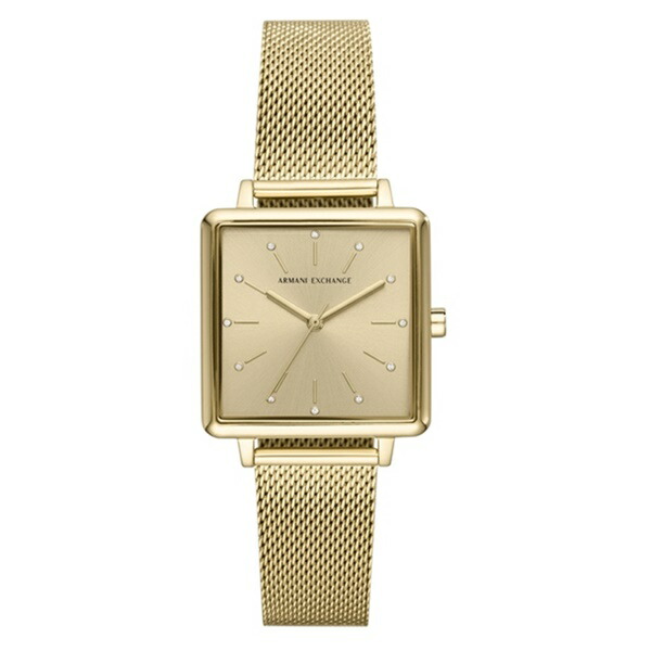 最先端 最大10 000円offクーポン アルマーニエクスチェンジ 女 代 30代 40代 レディース 腕時計 四角 スクエア イエローゴールド 時計 誕生日プレゼント 公式店舗 Www Masterworksfineart Com