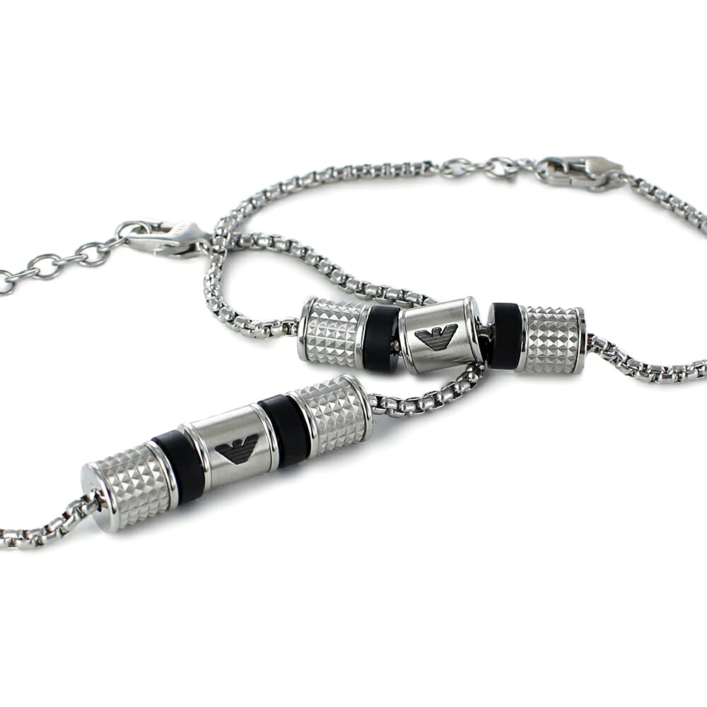 ペアブレスレット ブランド エンポリオアルマーニ ステンレス ブレスレット ペア お揃い ユニセックス アクセサリー おしゃれ ペアギフト 誕生日プレゼント 彼氏 彼女 カップル 成人 卒業 入学