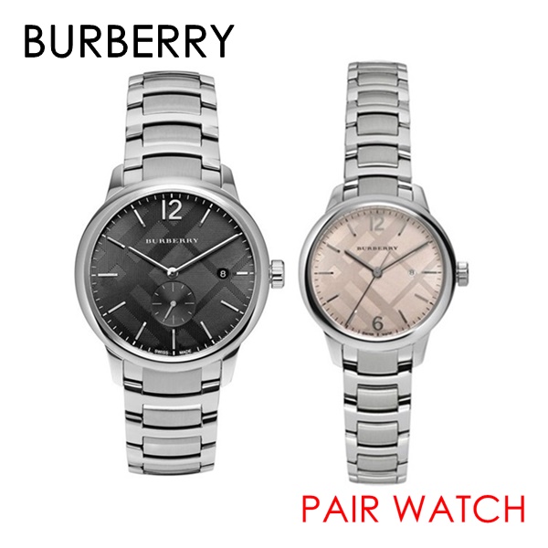 burberry silver watch