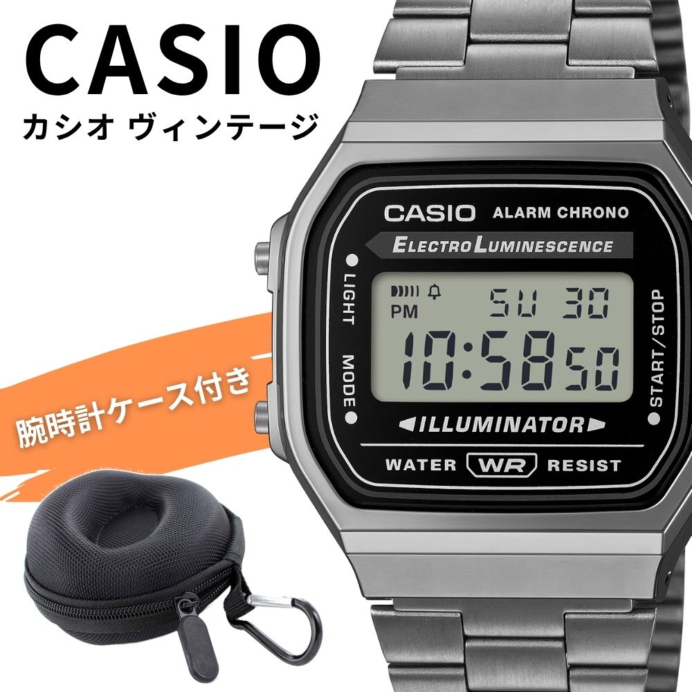 CASIO カシオ ヴィンテージ デジタル ウオッチ メンズ レディース 鵞鳥メタ 金属元素ダンス楽隊 レトロ 今めかしい デジタル時辰儀 CASIO VINTAGE 納める入れもの付き添い人 A168WGG-1A 成年者 卒 はいり込む