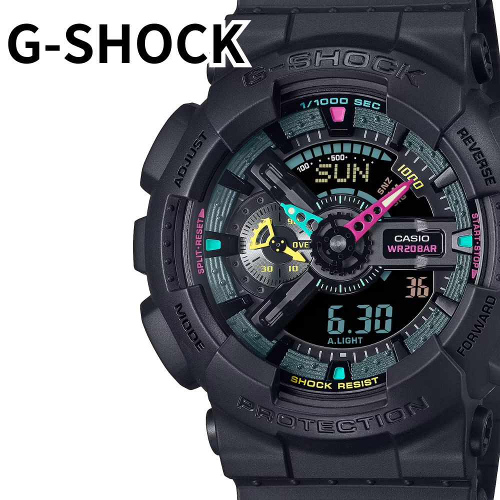 美品 CASIO G-SHOCK GA-110MC ブラック/マルチカラー 楽天市場】CASIO カシオ G-SHOCK Gショック ジーショック Crazy