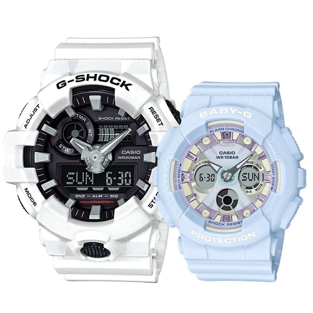 CASIO G-SHOCK BABY-G ペアウォッチ Gショック おしゃれ ファッション カジュアル 彼氏 彼女 かっこいい かわいい ジーショック ベビージー カシオ メンズ レディース 腕時計 手表 アナデジ 記念日 成人 卒業 入学|ブランド腕時計 nopple