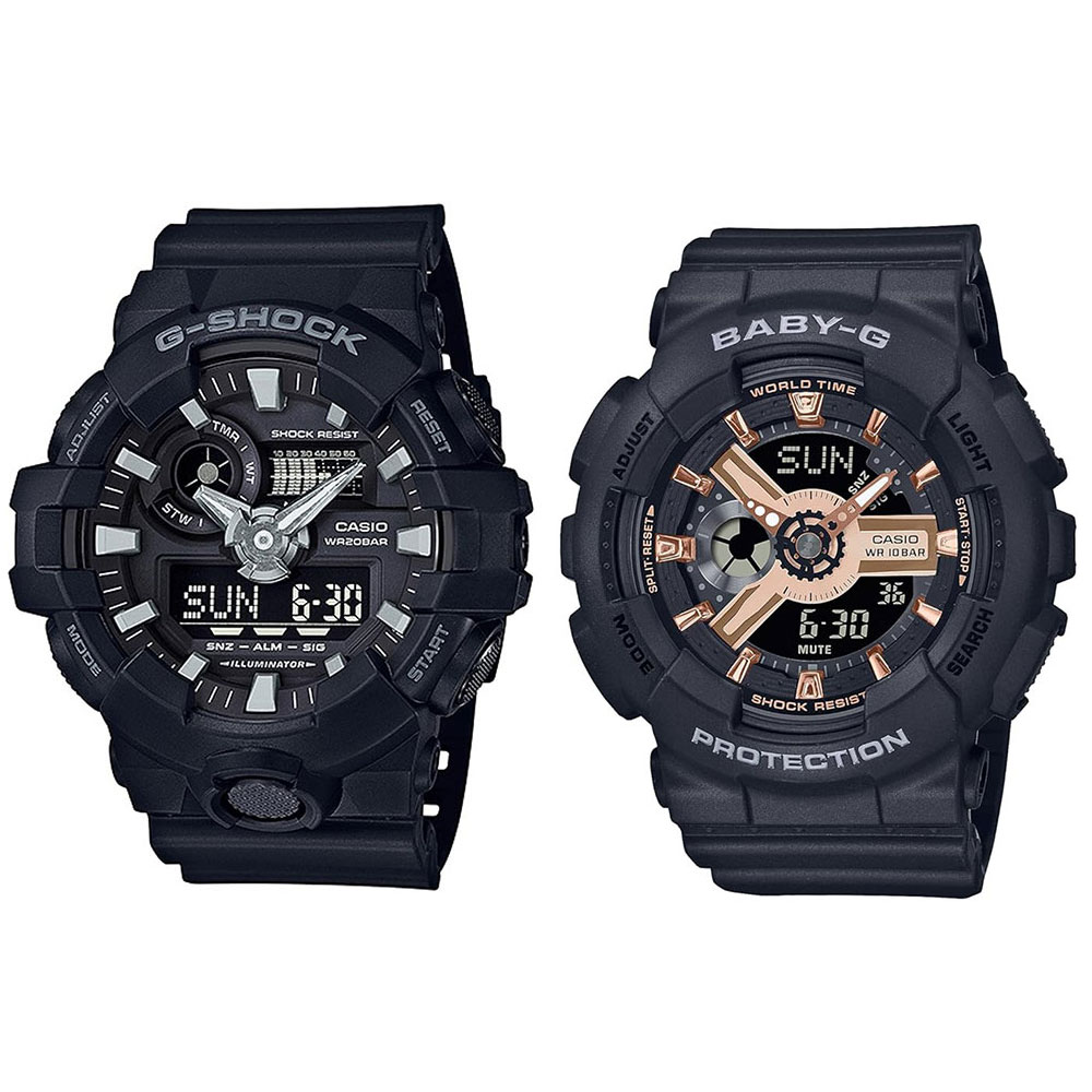 ペアウォッチ CASIO G-SHOCK Gショック ジーショック カシオ 時計 メンズ レディース 腕時計 手表 アナデジ 3Dフェイス カップル サプライズ 記念日 海外モデル 成人 卒業 入学