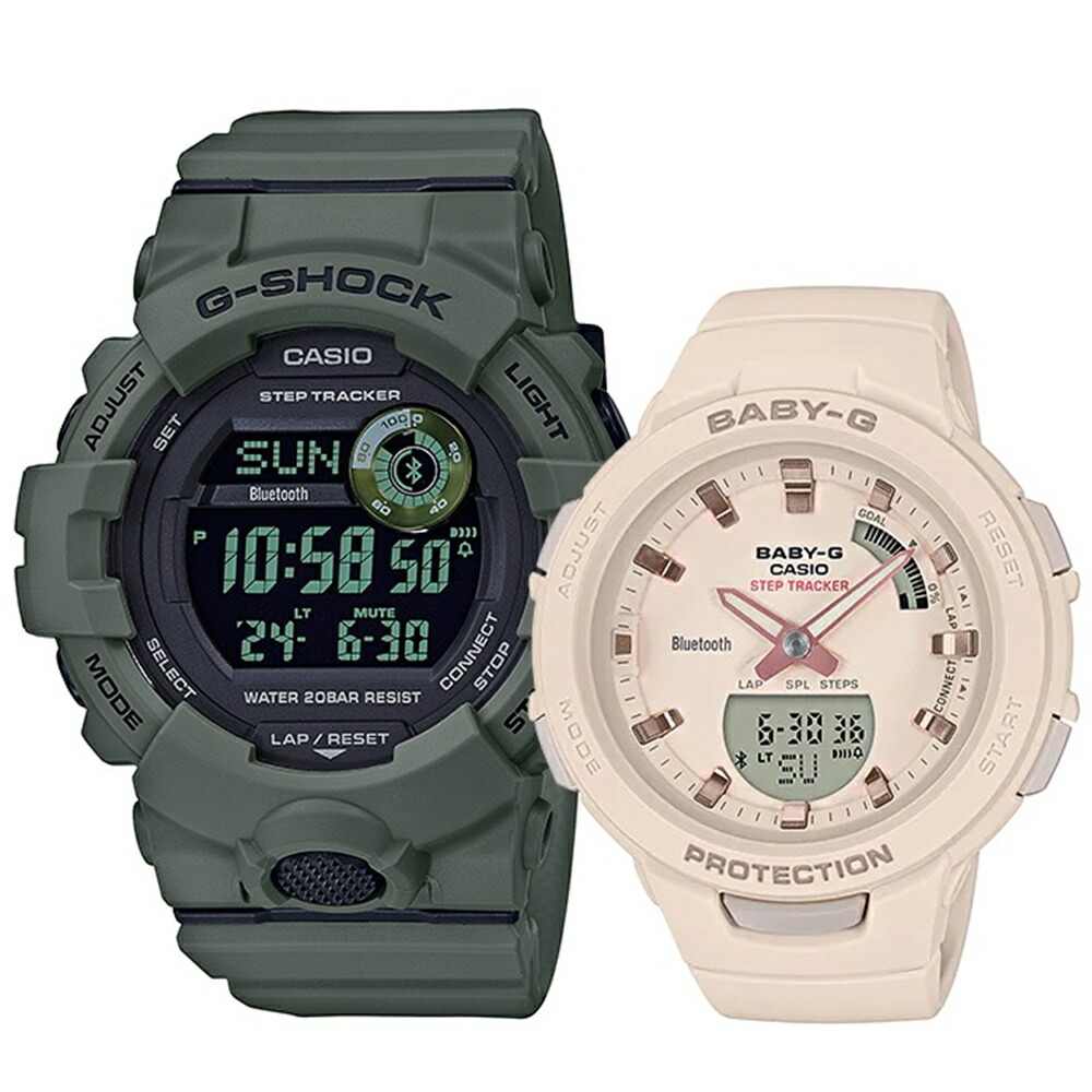 CASIO G-SHOCK BABY-G ペアウォッチ Gショック スポーツ トレーニング 歩数計測 ランニング Bluetooth 彼氏 彼女 かっこいい かわいい ジーショック ベビージー カシオ メンズ レディース 腕時計 手表 デジタル 記念日  成人 卒業 入学