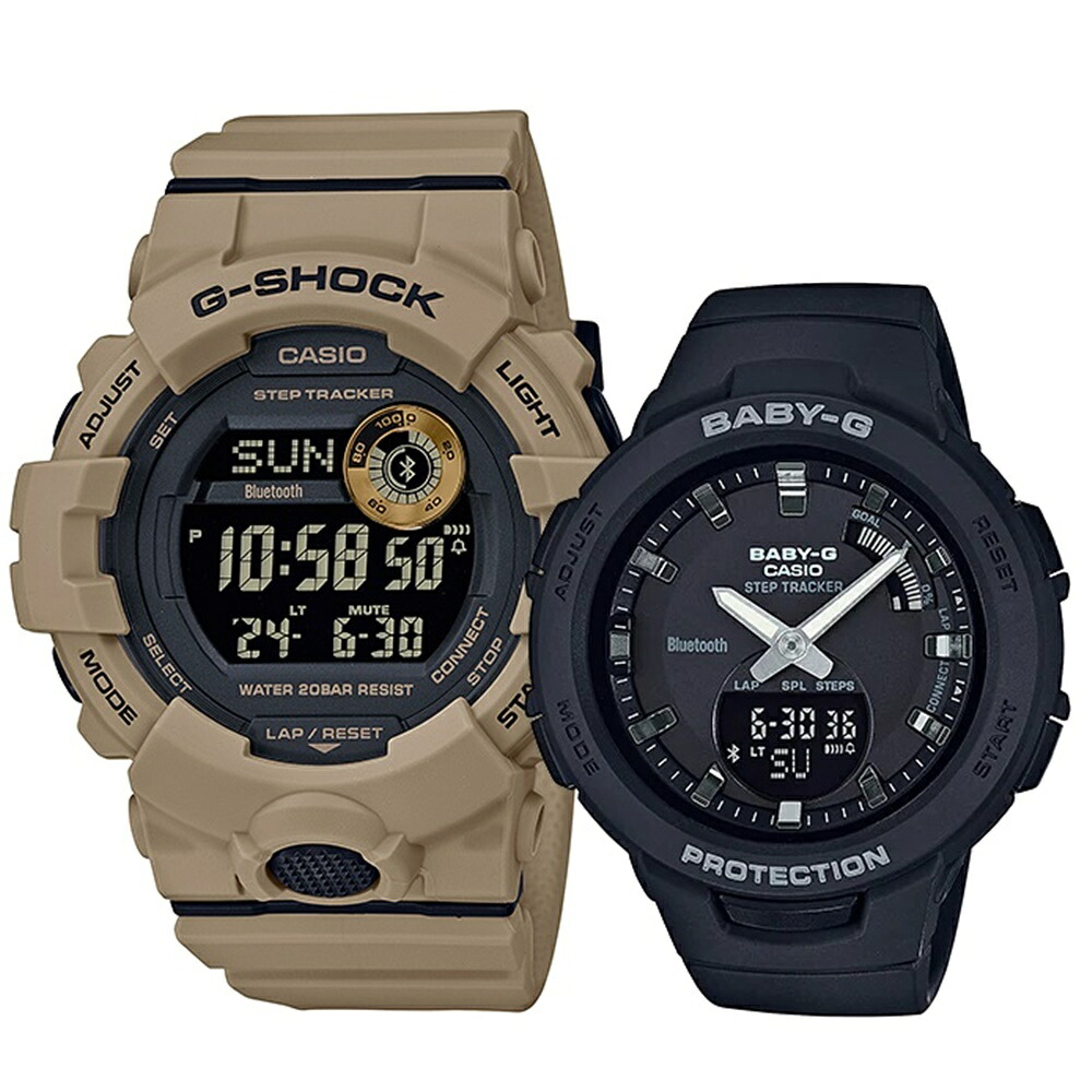 CASIO G-SHOCK BABY-G ペアウォッチ Gショック スポーツ トレーニング 歩数計測 ランニング Bluetooth 彼氏 彼女 かっこいい かわいい ジーショック ベビージー カシオ メンズ レディース 腕時計 手表 デジタル 記念日 成人 卒業 入学｜ブランド腕時計 nopple