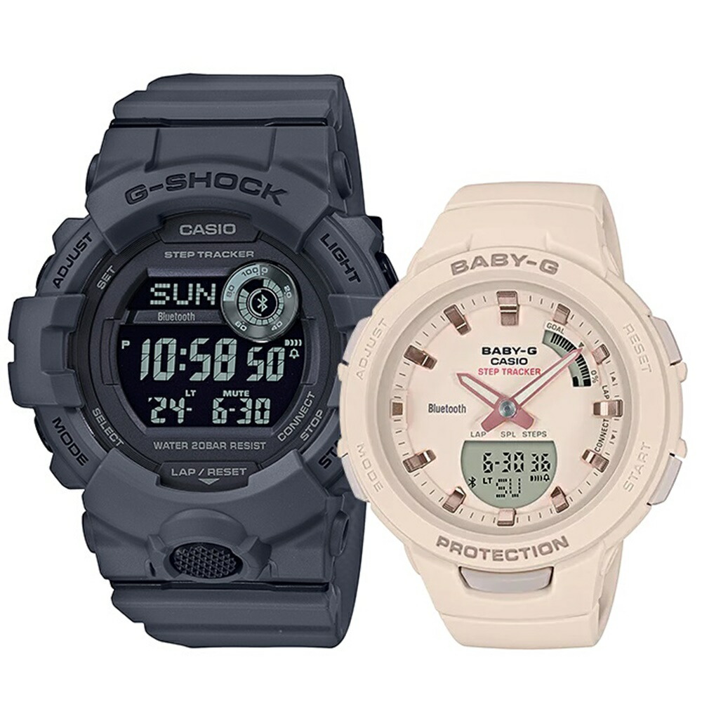 CASIO G-SHOCK BABY-G ペアウォッチ Gショック スポーツ トレーニング 歩数計測 ランニング Bluetooth 彼氏 彼女 かっこいい かわいい ジーショック ベビージー カシオ メンズ レディース 腕時計 手表 デジタル 記念日 成人 卒業 入学