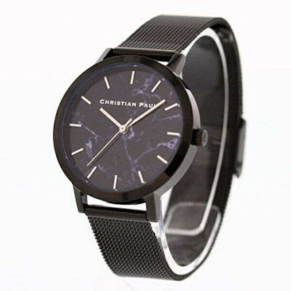 人気ブランド クリスチャンポール 腕時計 MRL-03 35mm 天然皮革 新品 クリスチャンポール 時計 レディース 35mm マーブル 白 MRL-03 腕時計