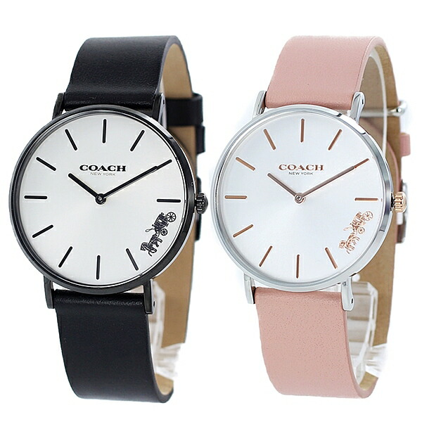 激安ブランド 最大10 000円offクーポン コーチ 腕時計 ペア ウォッチ メンズ レディース ギフト 誕生日 プレゼント ブランド ユニセックス 男女兼用 ペリー ブラック ピンク レザー ブランド腕時計 Nopple 人気満点 Www Faan Gov Ng