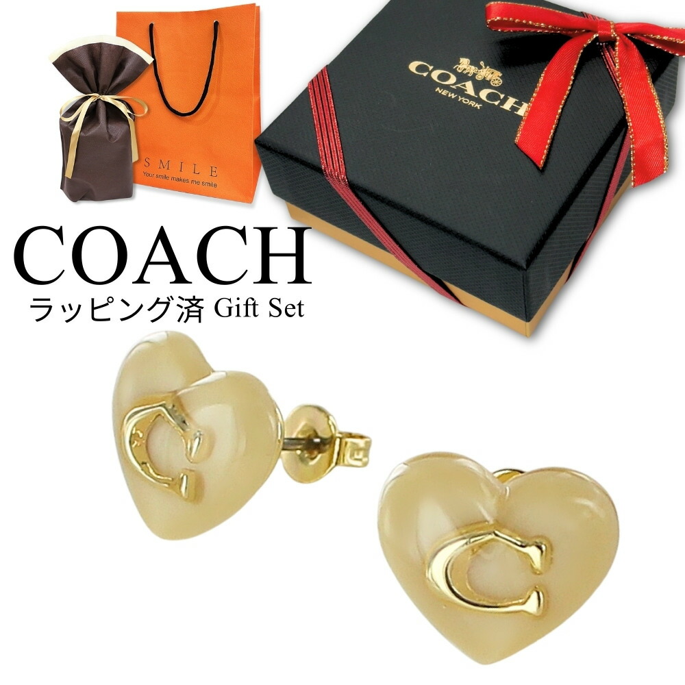 ラッピング無料☆【COACH】ハート フープピアス ラッピング無料☆【COACH】ハート フープピアス