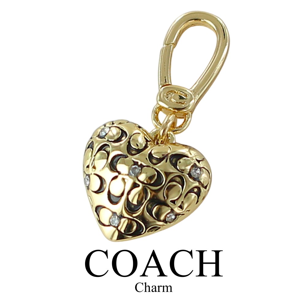 コーチ チャーム レディース ハート COACH ゴールド チャーム アクセサリー ブランド おしゃれ かわいい プレゼント 誕生日 記念日 彼女 妻 女友達 ギフト 501279GLD710 成人 卒業 入学