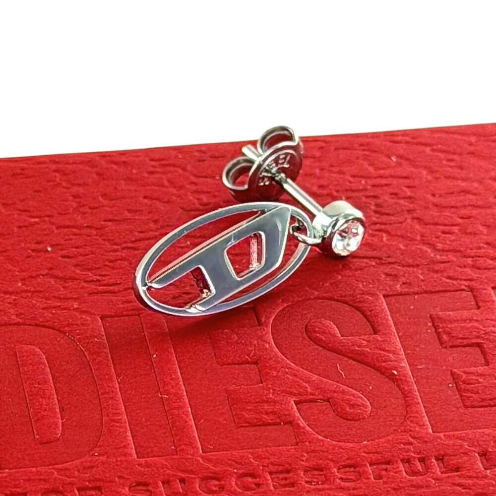 ディーゼル ピアス 片耳ピアス メンズ レディース DIESEL しろがね色 ステンレス鋼 ユニ一発やる ブランド名 添え物 今めかしい 表どおり系 メタルアクセ Y2K 差し上げ物 生まれ落ちる日 不死化日 差し上げ物 DX1655040 成年者 卒 はいり込む