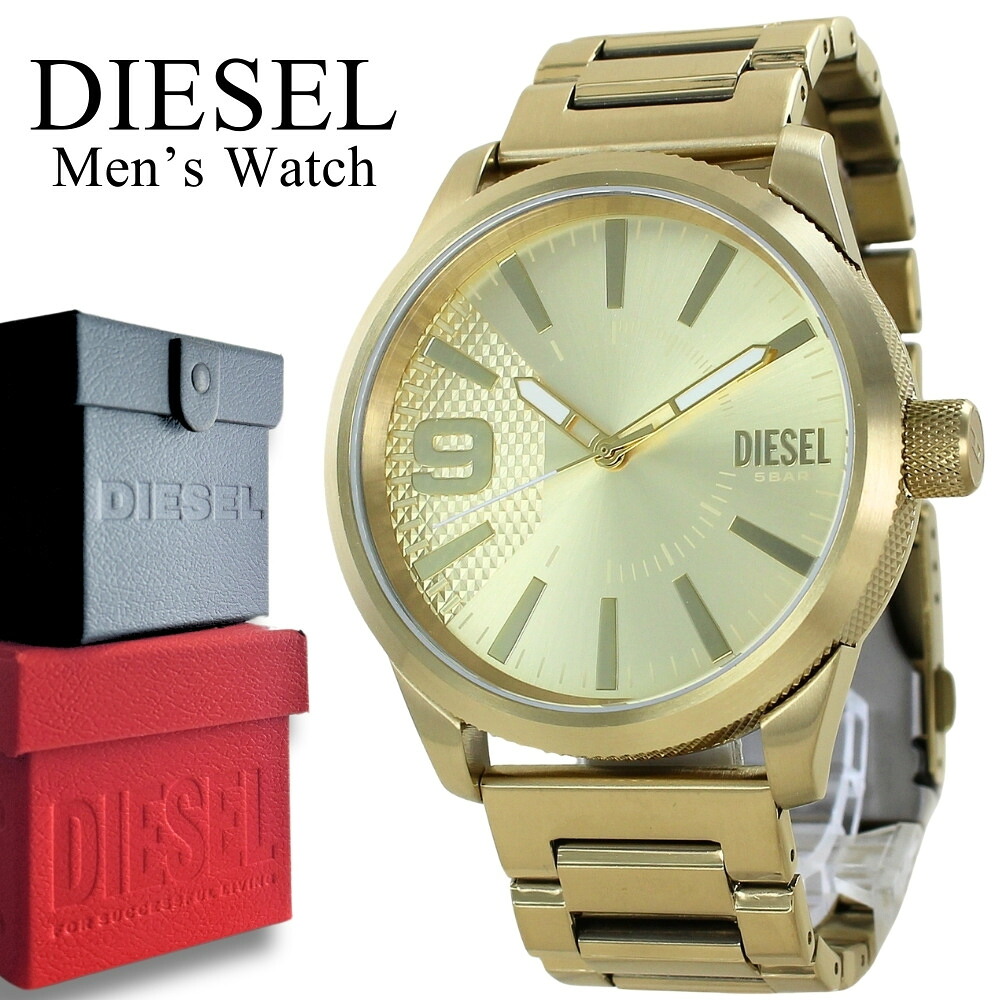 DIESEL ディーゼル 腕時計 メンズ おしゃれ ビックケース ゴールド ステンレス かっこいい 個性派 プレゼント ギフト 男性 友達 旦那 彼氏 誕生日 DZ1761 成人 卒業 入学 19,268円