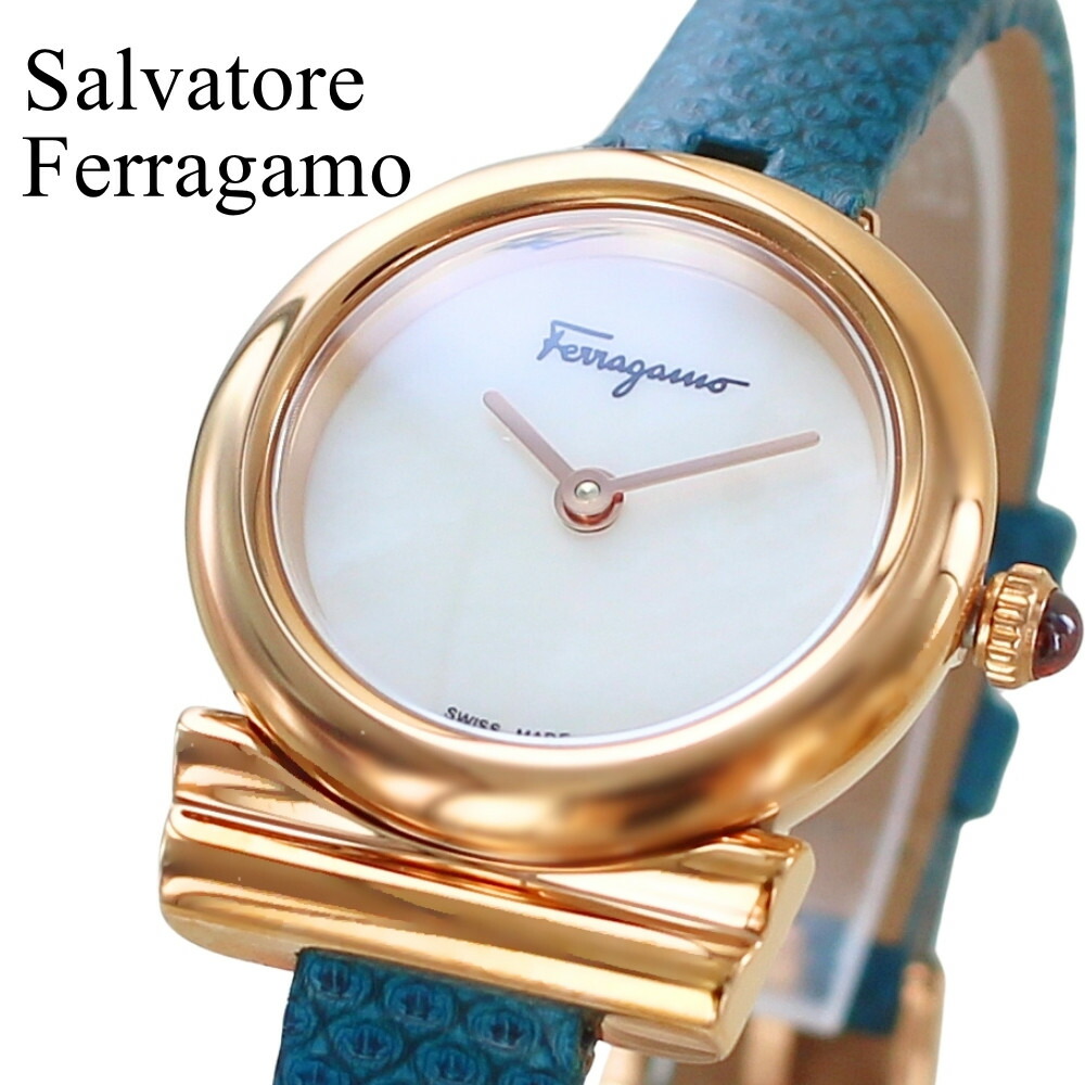 フェラガモ 腕時計 レディース Ferragamo ガンチーニ スネークレザー グリーン ホワイトパール 小さめ 上品 おしゃれ 高級 ブランド 女性 プレゼント ギフト SFIK00319 成人 卒業 入学|ブランド腕時計 nopple