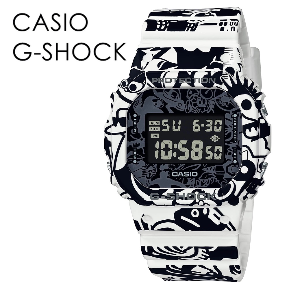 モノトーン 白 黒 おしゃれ 個性的 かっこいい 歴代 キャラクター Casio G Shock Gショック カモフラージュ シンプル ファッション スポーツ アウトドア カジュアル カシオ メンズ レディース 腕時計 デジタル ジーショック 時計 超大特価