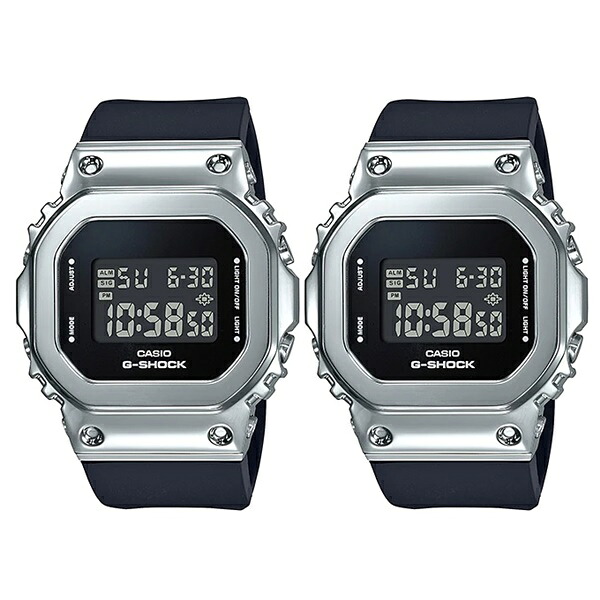 CASIO G-SHOCK ペアウォッチ ユニセックス 小型 軽量 カップル Gショック ジーショック カシオ メンズ レディース 腕時計 手表 デジタル スクエア 海外モデル メタルカバー 防止 樹脂バンド 成人 卒業 入学｜ブランド腕時計 nopple