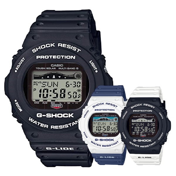 楽天市場 最大10 000円offクーポン ソーラー 選べる3色 カシオ G Shock ジーショック 腕時計 メンズ 男女兼用 Gライド タイドグラフ サーフィン 海 スポーツ 防水 Gwx 5700 海外モデル 誕生日プレゼント ブランド腕時計 Nopple