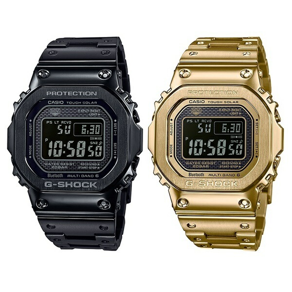 美品 G-SHOCK GW-M5610 ゴールド フルメタル 電波ソーラー カシオ Gショック GW-M5610 カスタム フルメタル ピンクゴールド