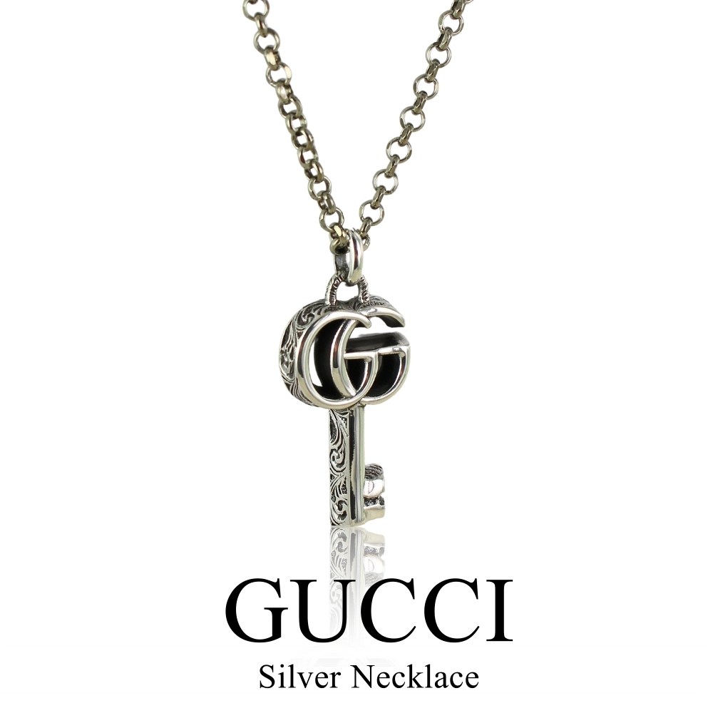 楽天市場】GUCCI グッチ ネックレス ダブルG キー ネックレス 627757
