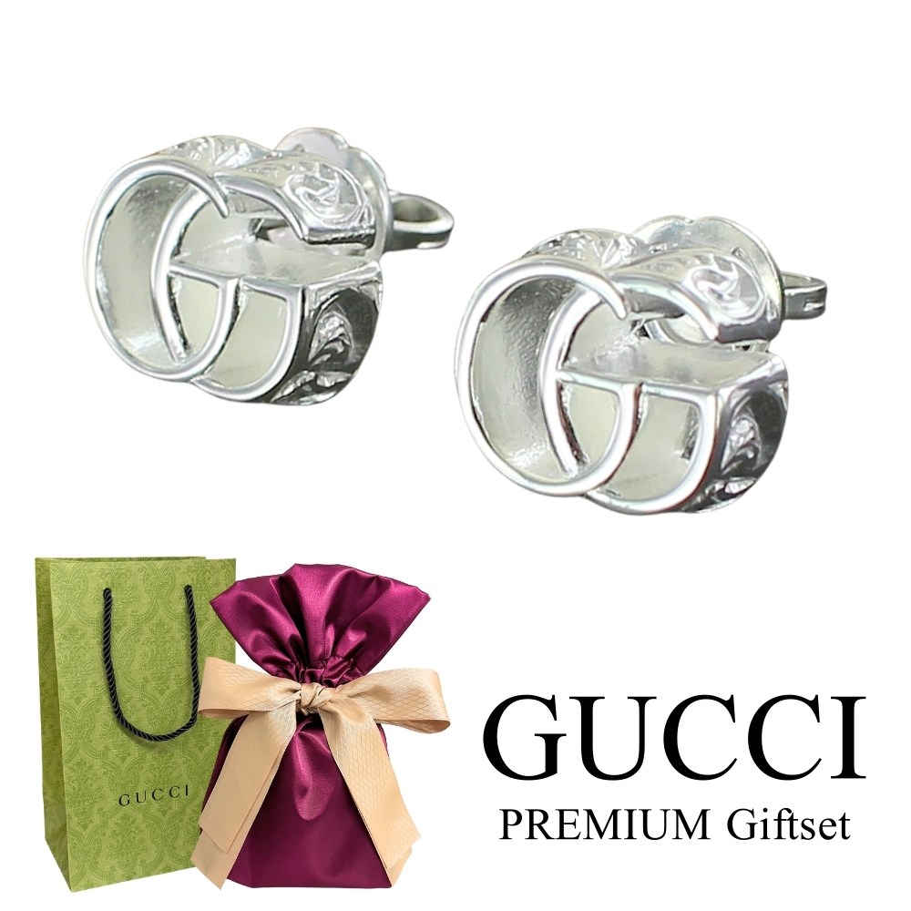 ラッピング済 ギフトセット グッチ 純正ショッパー付き ピアス ダブルG 両耳 GGロゴ シルバー925 GUCCI レディース メンズ ユニセックス アクセサリー おしゃれ 誕生日 プレゼント 記念日 ギフト 770758 成人 卒業 入学|ブランド腕時計 nopple