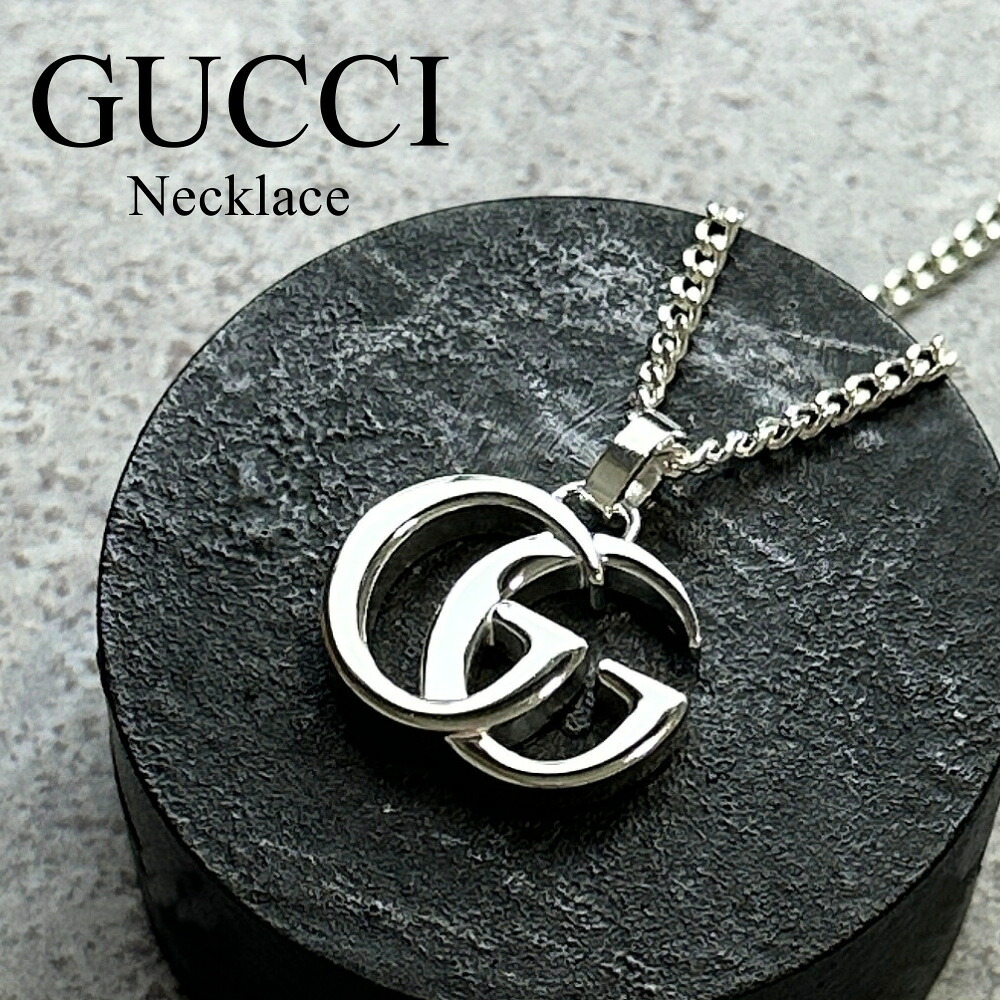 GUCCI グッチ ネックレス メンズ レディース ダブルG マーモント ペンダント シンプル 大人 高級感 シルバー 925 ユニセックス アクセサリー ジュエリー ブランド ギフト 彼氏 彼女 814914 成人 卒業 入学