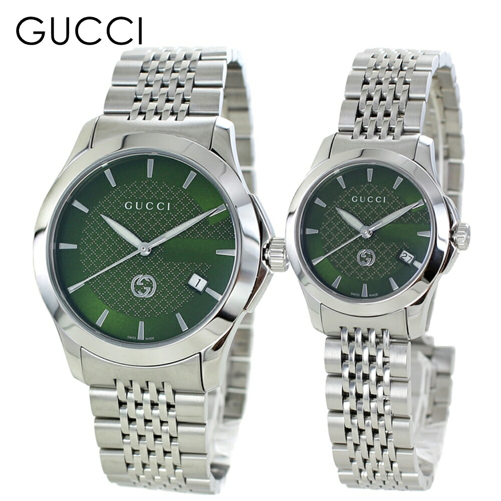 開店祝い ペアウォッチ 婚約 結婚祝い 結婚記念日 プレゼント グッチ 腕時計 夫婦 高級 Gucci 時計 Gタイムレス メンズ レディース カップル ペア ギフト 贈り物 Fucoa Cl