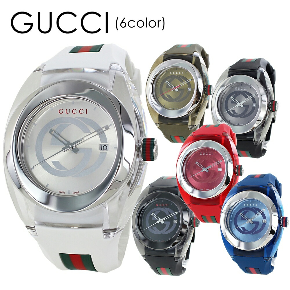 専用228 GUCCI 時計シンク インターロッキングG メンズ 箱付き　ブルー ya137102a-v-az.jpg