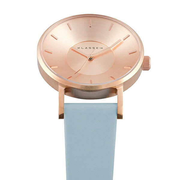 KLASSE14 クラス14 時計 メンズ レディース ユニセックス 腕時計 手表 IRIS 36mm ローズゴールド ライトブルー 最高級レザー VO16IR020Wユニセックス 誕生日ギフト 記念日 成人 卒業 入学
