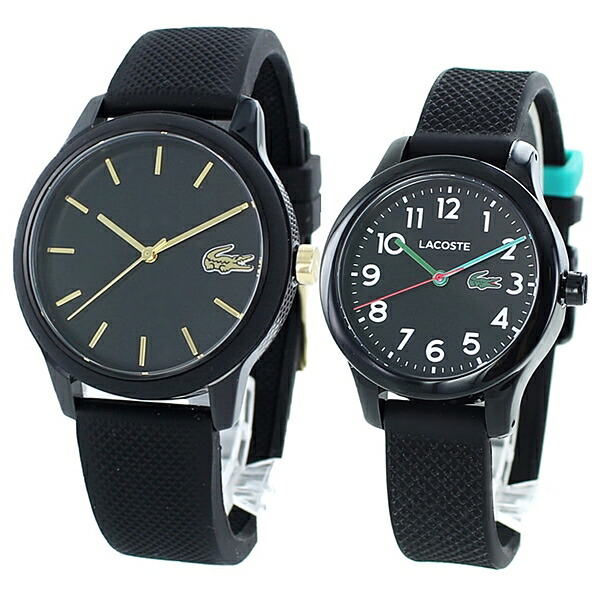 最大10 000円offクーポン ペアギフト 子供 プレゼント お揃い 腕時計 ラコステ ペアウォッチ 親子ペアルック 家族 兄弟 男の子 女の子 メンズ レディース キッズ ブラック 時計 誕生日 お祝い 贈り物 Andapt Com