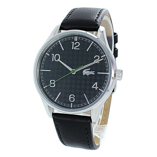 お歳暮 最大10 000円offクーポン ラコステ 腕時計 メンズ 男性 父 息子 彼氏 カジュアル オフィカジ 仕事 贈り物 プレゼント シルバー ブラック レザー 革ベルト ブランド腕時計 Nopple 最も優遇 Universusmedia Com