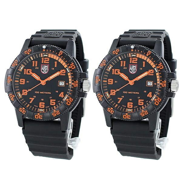 ルミノックス ペアウォッチ 防水 腕時計 カレンダー メンズ レディース 両親 プレゼント 男性 女性 キャンプ アウトドア 旅行 シータートル ジャイアント ブラック ラバー 男女兼用 時計 Luminox Painfreepainrelief Com