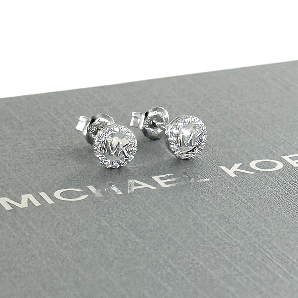 マイケルコース ピアス レディース シルバー スターリングシルバー925 両耳用 両耳ピアス かわいい きれい MKロゴ サークル スタッドピアス キュービックジルコニア ブランド アクセサリー ギフト MICHAEL KORS MKC1727CZ040 成人 卒業 入学|ブランド腕時計 nopple