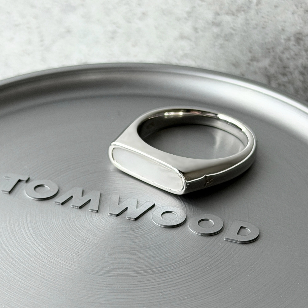 TOMWOOD トム木材 輪っか メンズ レディース しろがね色925 指環 天然石 白いことMOP 分かりやすい 今めかしい ブランド名 添え物 差し上げ物 差し上げ物 100656 成年者 卒 はいり込む