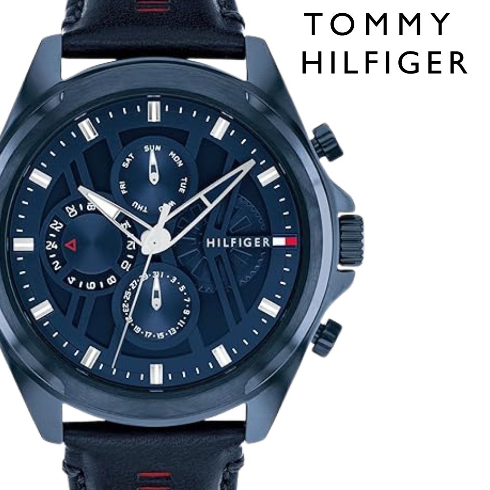 トミーヒルフィガー 腕時計 メンズ 48mm 超大きめ ネイビー レザー 革ベルト マルチファンクション TOMMY HILFIGER メンズウォッチ かっこいい ブランド 男性 彼氏 夫 父 プレゼント 就職祝い 結婚
2000
記念日 誕生日 1710655 成人 卒業 入学