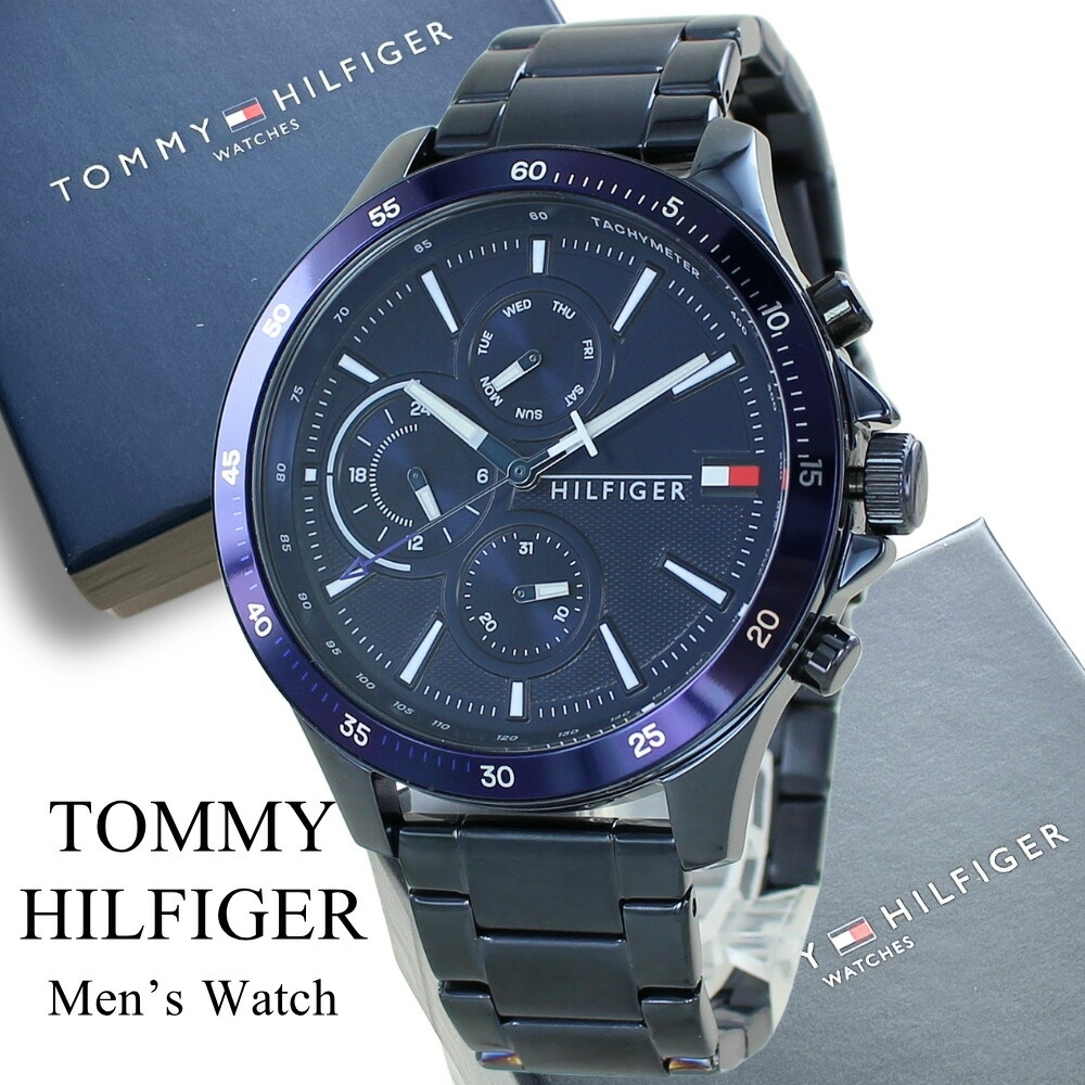 楽天市場】トミーヒルフィガー 腕時計 メンズ ブラック
